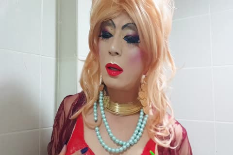 Sissy naughty Makeup Masturbation