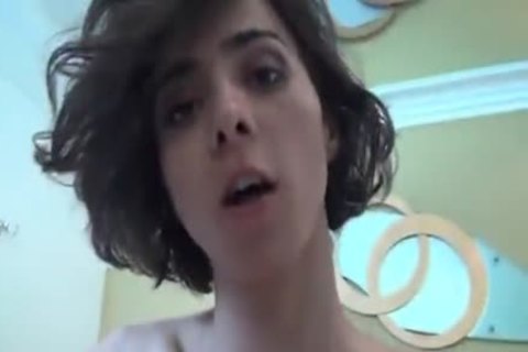 beautiful brunette acquires nailed Ans Takes cumshot On Her boobs