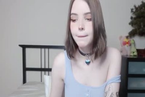 slim ladyboy beauty With Natural tits Strokes Her Girly penis