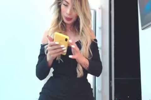 charming Curvy Lovense tranny On webcam, Part 9