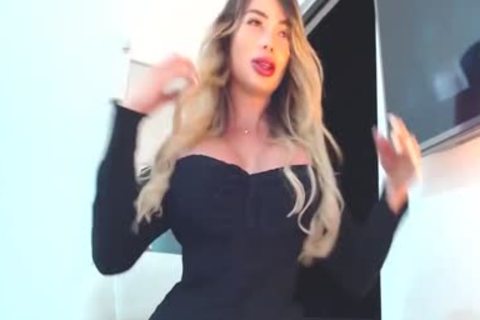 wild Curvy Lovense tranny On webcam, Part 10