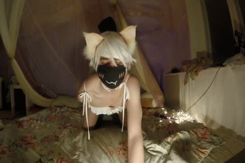 I slam A wild SISSY NEKO FEMBOY IN THE wazoo AND he cum UP ON HIS TUMMY