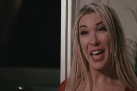 breasty blonde Ts Superstar Aubrey Kate Bouncy butthole Ride
