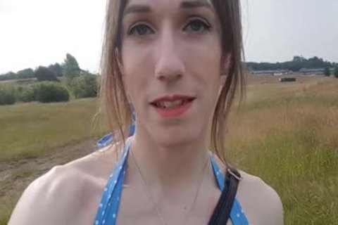 Outdoor butthole In My Summer costume; Public No panties Finger plow