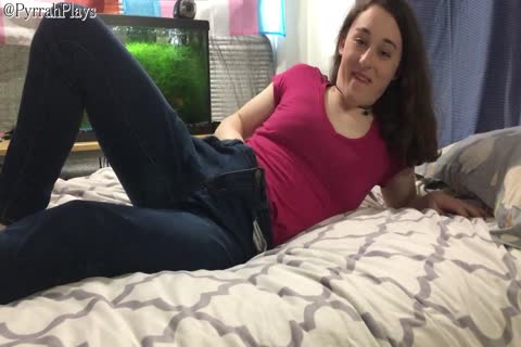 Transgender legal age teenager Lets you jerk off With Her