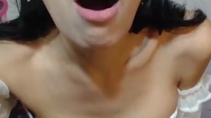 slutty Thailand Ladyboy Strokes Her penis