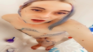 wild cutie in nature's garb Taking A Shower