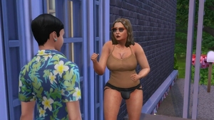 excited daddy Trans Woman Wants Her youthful neighbor - WickedWhims