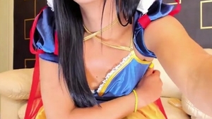 Victoriavx Wearing tasty Satin costume