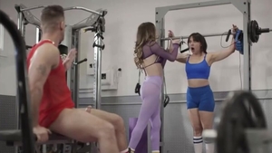 hoe TS Ties Up friend whilst Riding Teachers penis