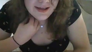 Smoking American Transgirl In Glasses Strokes Her cock