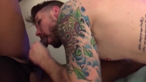 fine sheboys Dominate Straight twink while His Girlfriend Films