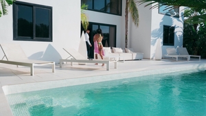 Trans Angels: Pierced Trans Babe Enjoys Doggystyle