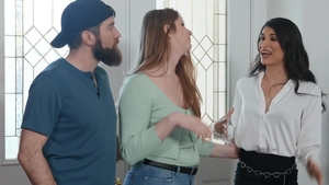 Trans Angels: Gagging on His Length in All-Natural Mouth