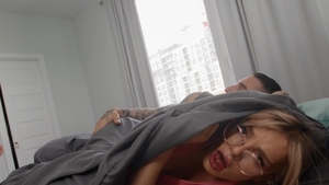 Trans Angels: Sneaky Blowjob from Under the Table