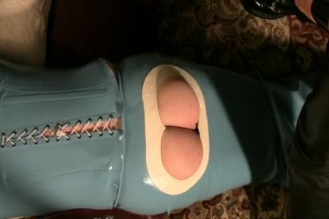 Rubber sheboy Sex serf Whowdypped, slamed In The ass And jizz Upon!
